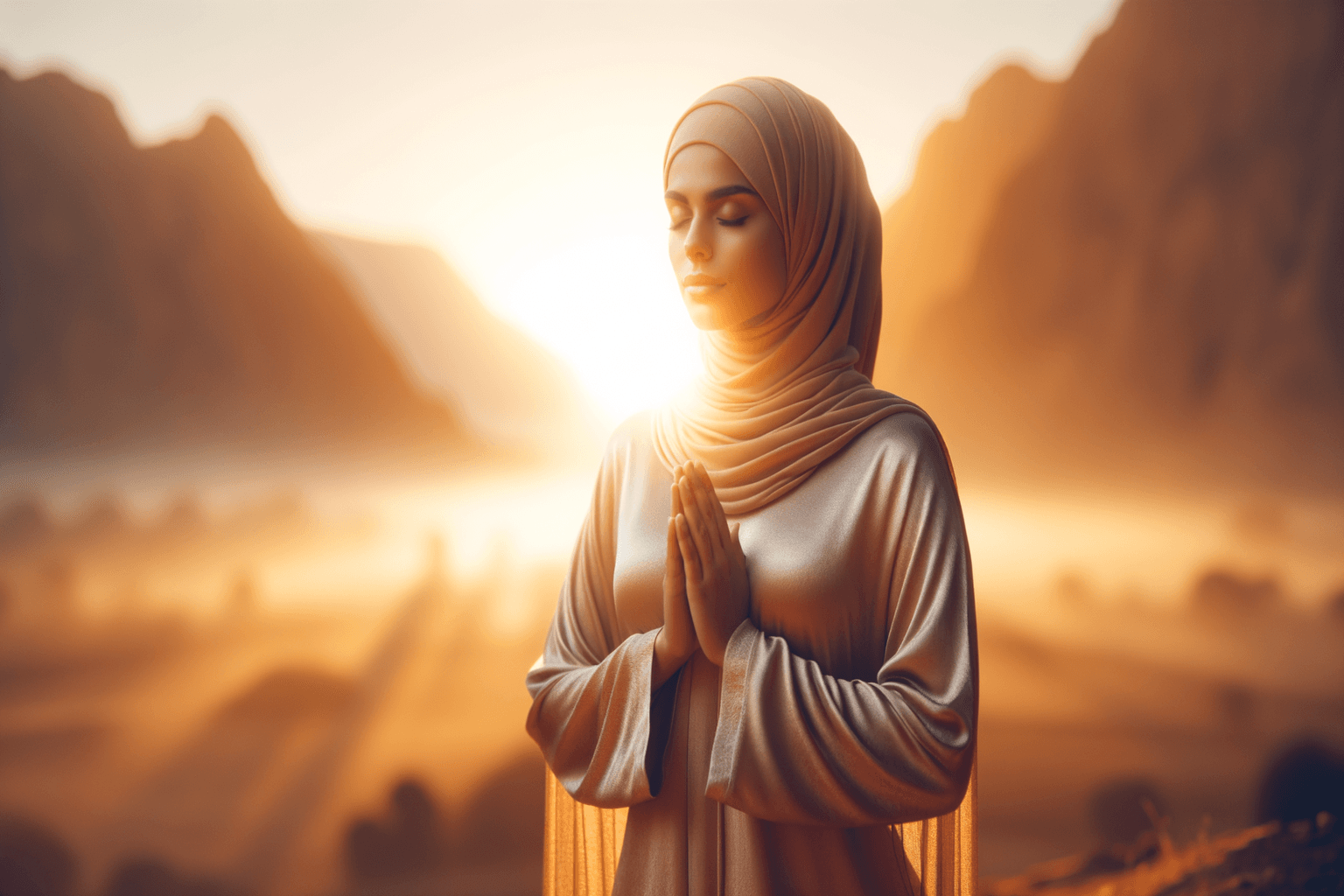 Golden 'I AM' light radiating outward from a person in a serene meditative space