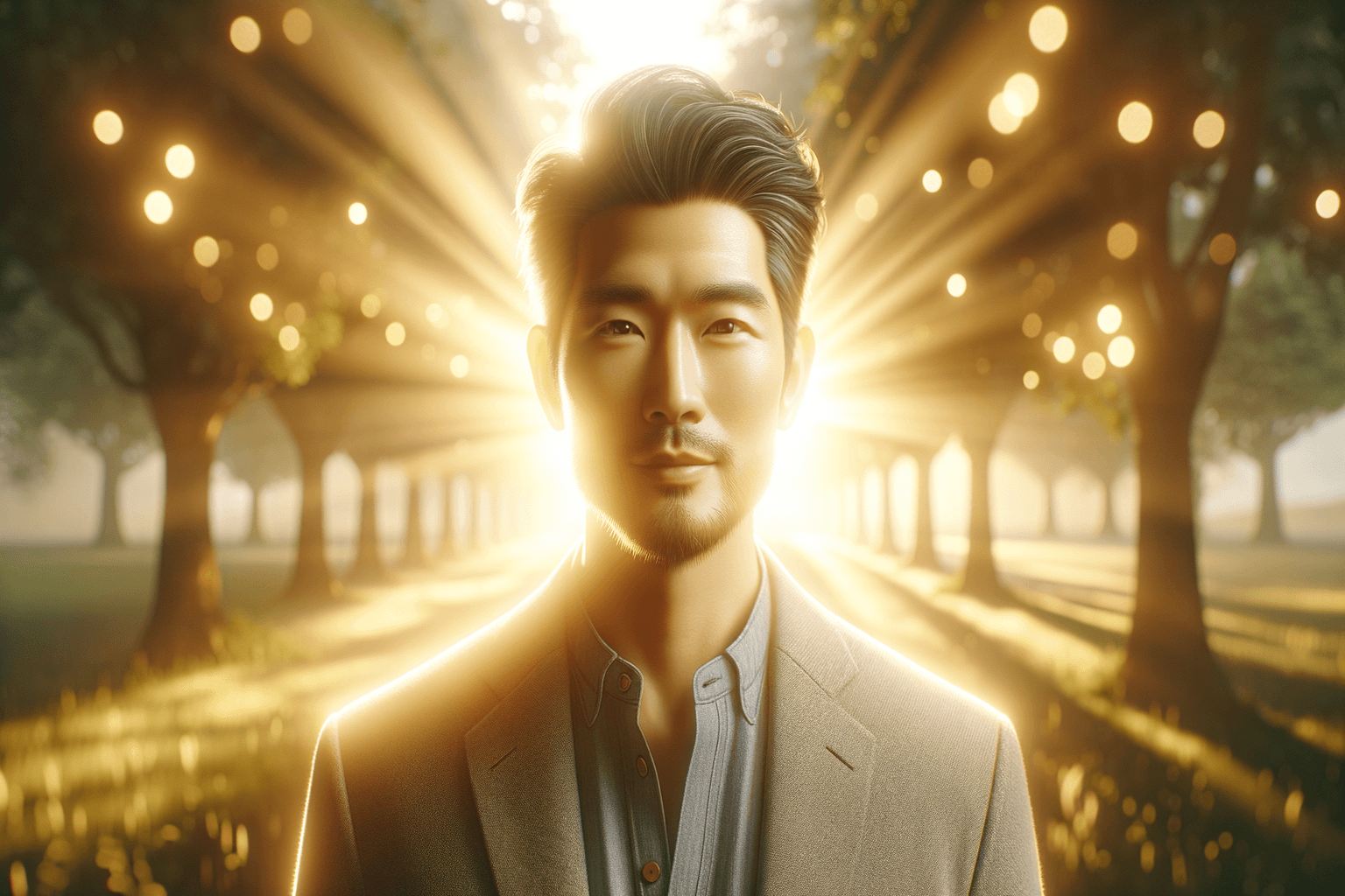 Person radiating warm golden light representing love-readiness and magnetic self-confidence