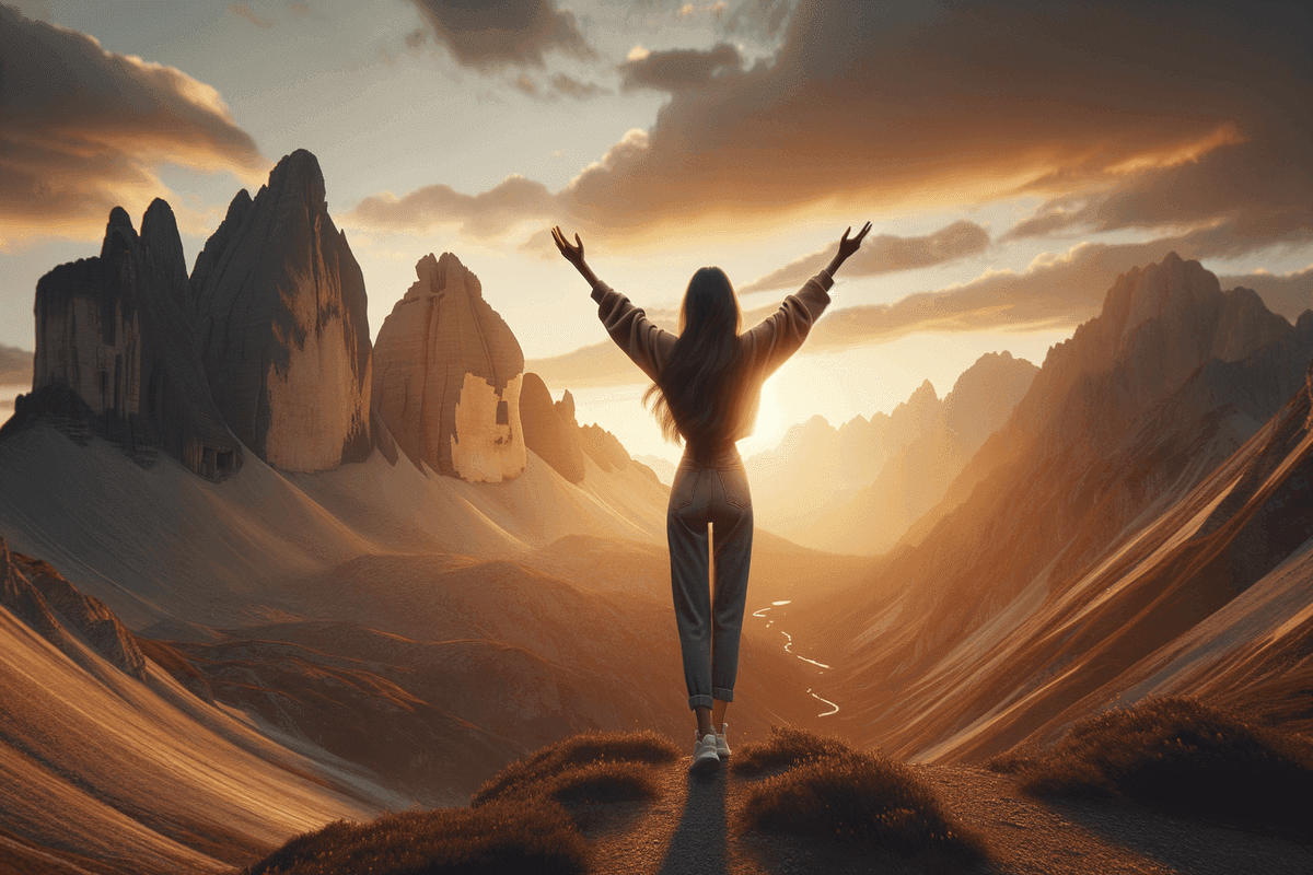 A bright, abundant scene representing the many things you can manifest